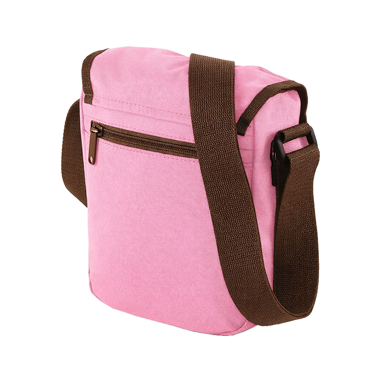 Petite sacoche bandouli�re rose chocolat Bag Base 23 cm