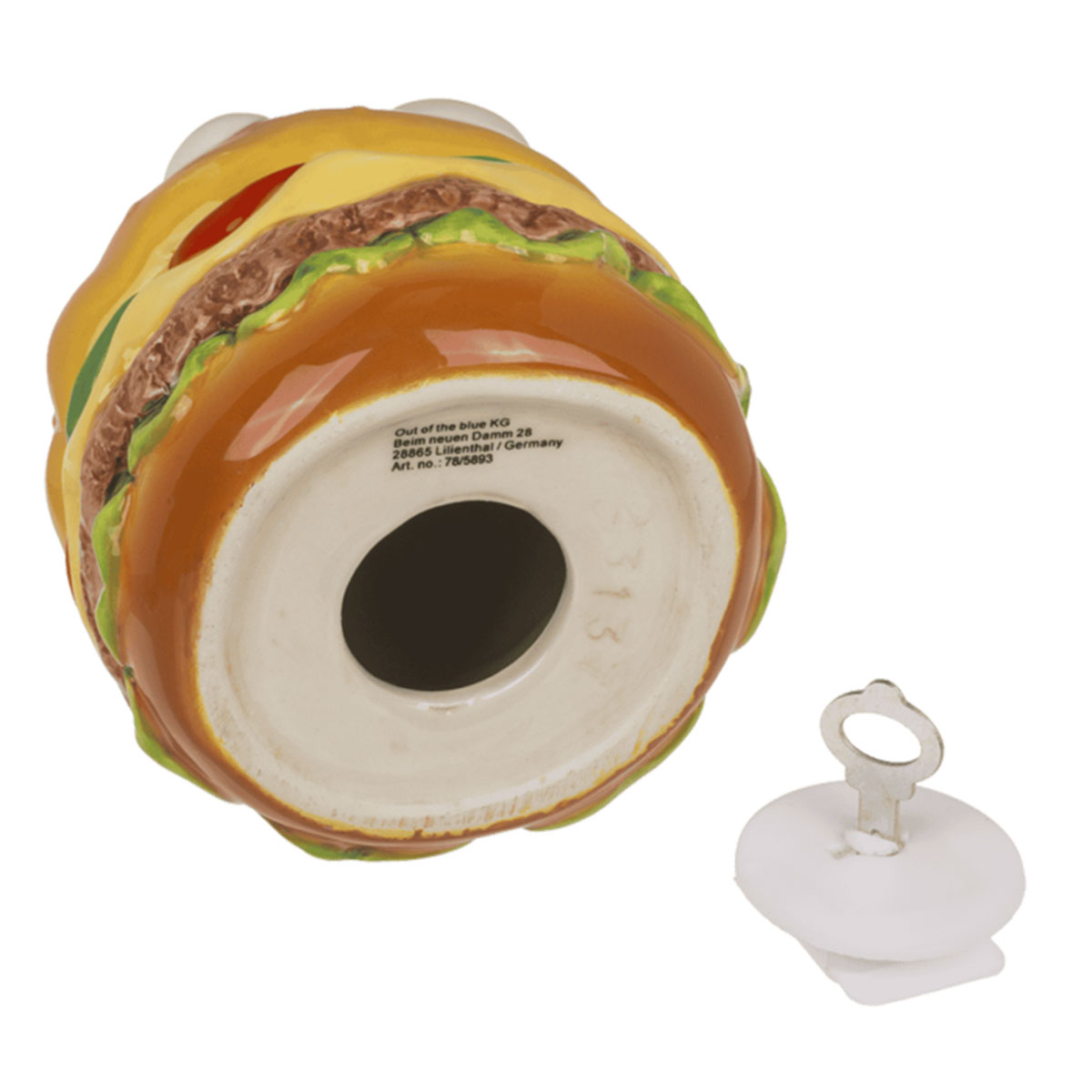 Tirelire Burger Rigolo � 12 x 11 cm