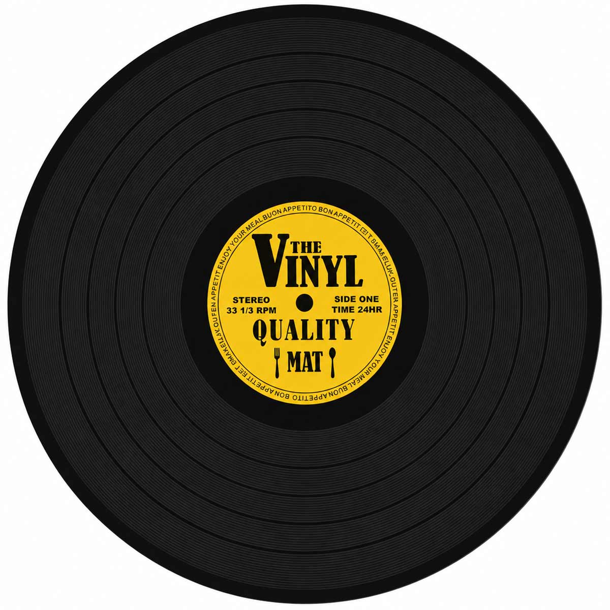 Lot de 4 sets de table disques vinyle