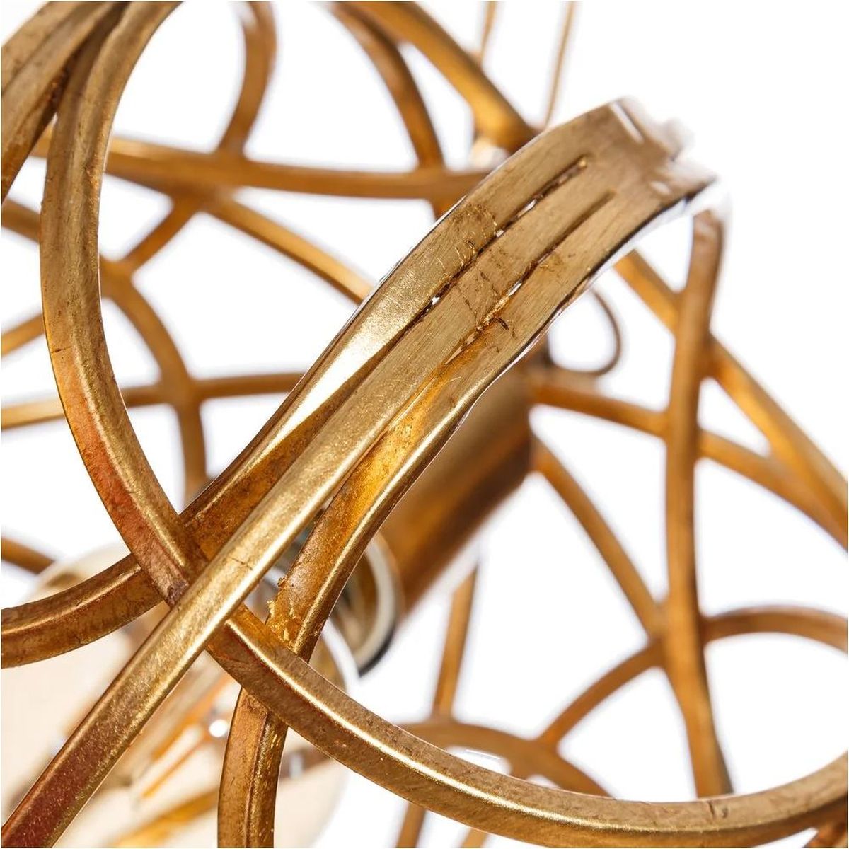 Lustre Sphre design en mtal dor 23 cm