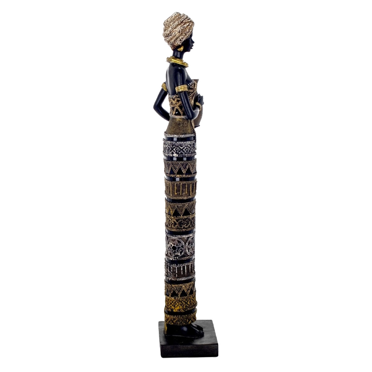 Figurine Africaine Porteuse dEau  56,5 cm