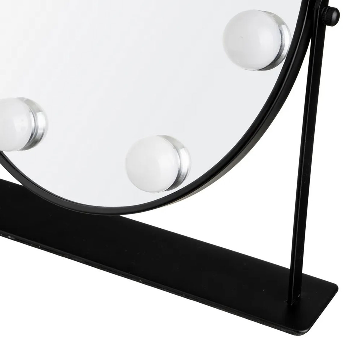Miroir vanity LED noir avec 8 lumi�res