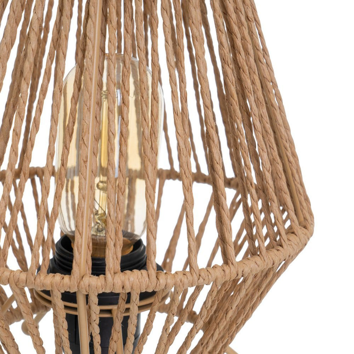 Lampe � poser en fibre de papier naturel 20 cm