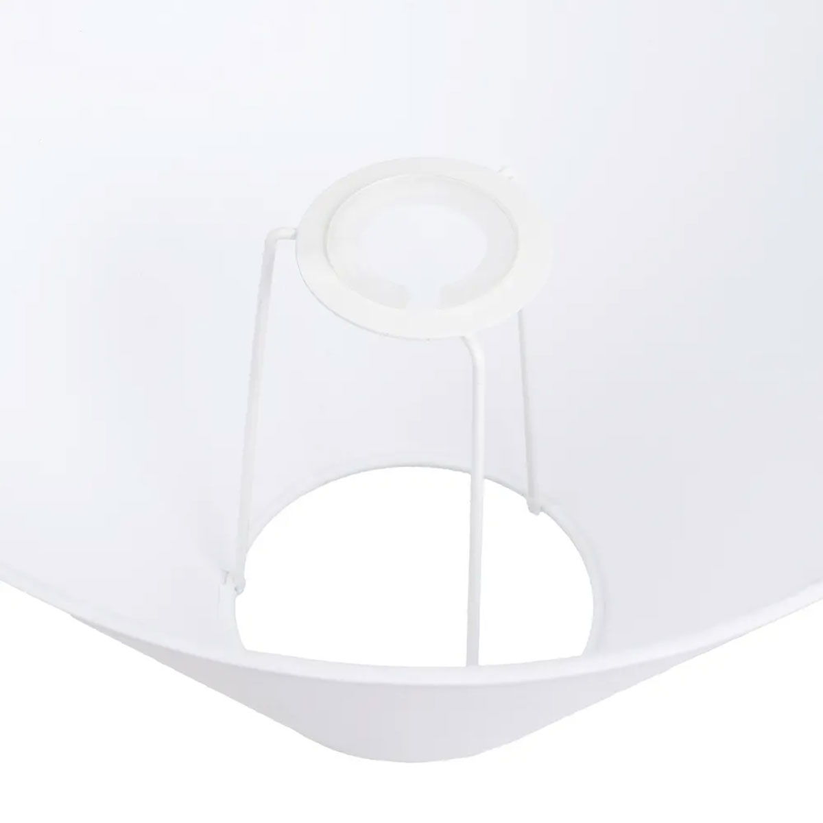Abat-jour conique blanc � Hauteur 18,5 cm