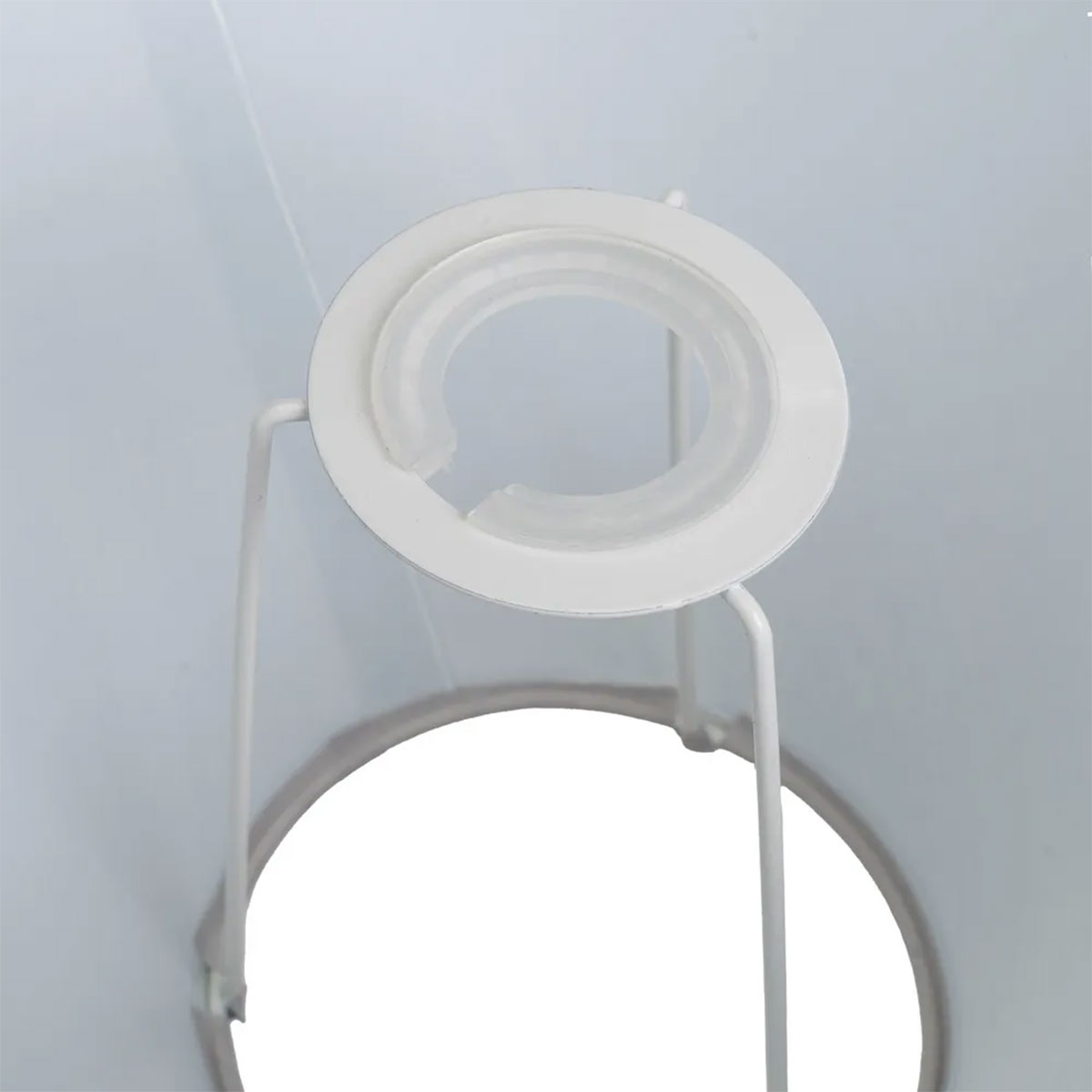 Abat-jour conique gris clair 22 cm