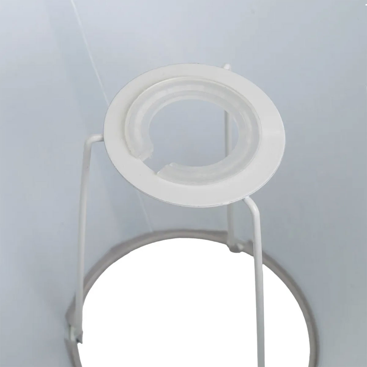 Abat-jour conique gris clair 25 cm