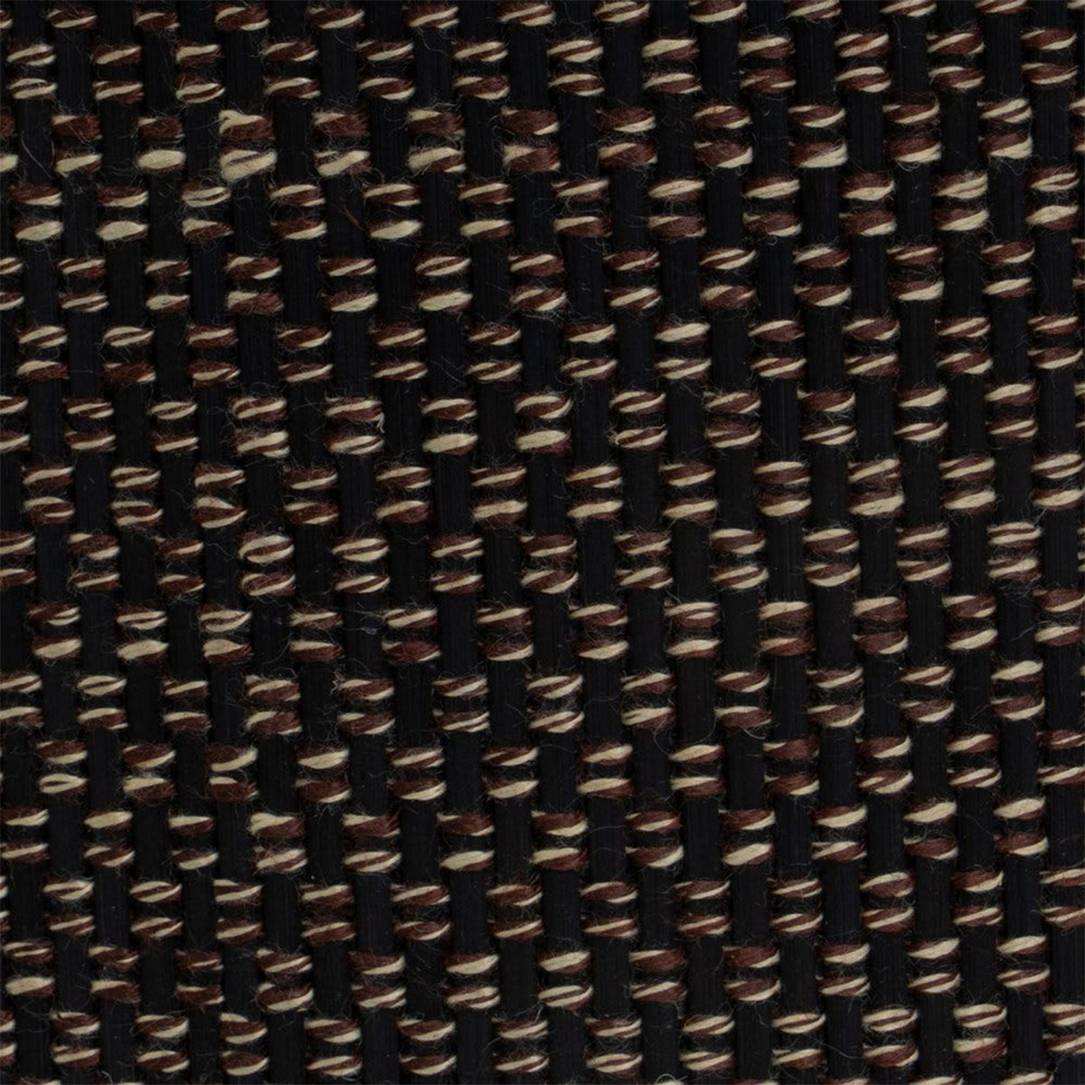 Set de 4 paniers de rangement bambou et tissu noir