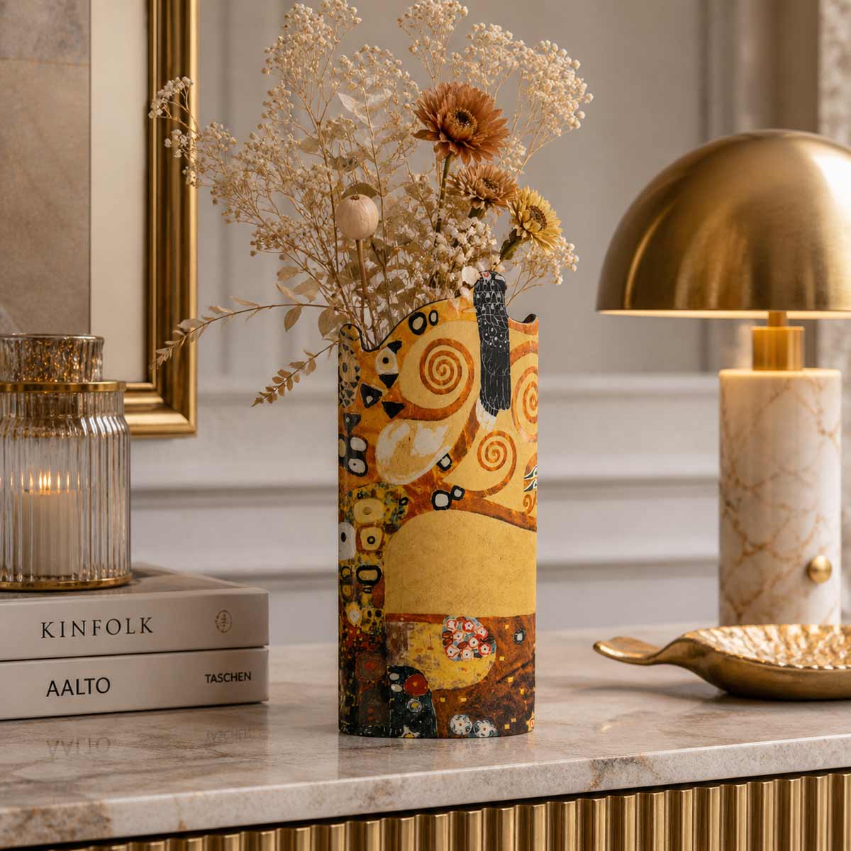 Vase Klimt L�Arbre de Vie � Frise Stoclet