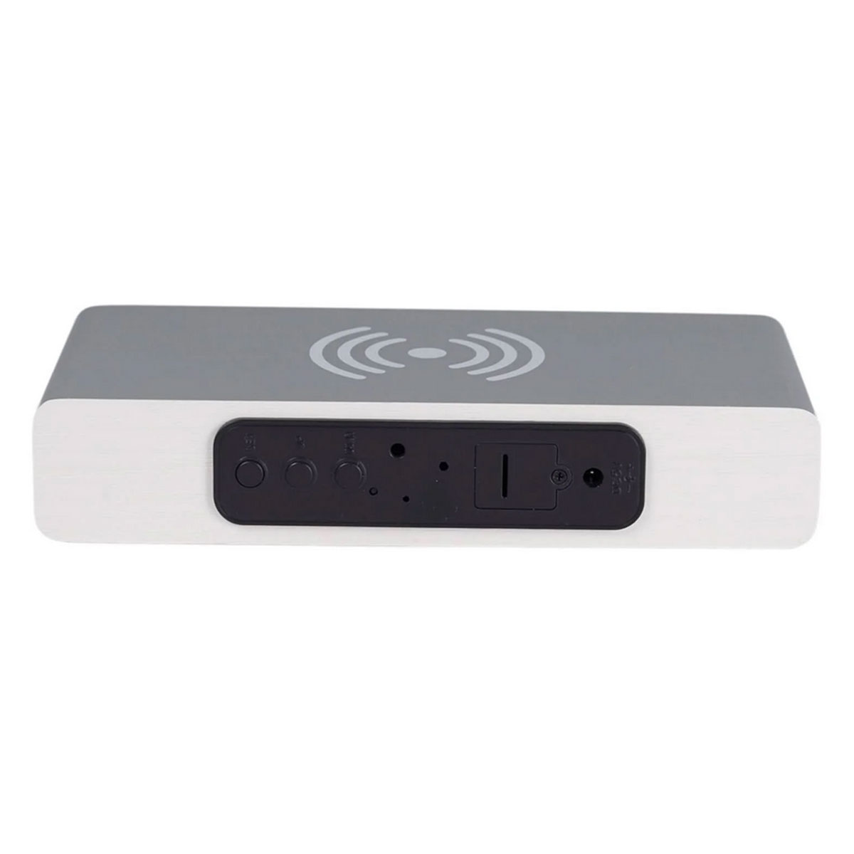 Rveil avec Chargeur de Tlphone par Induction gris