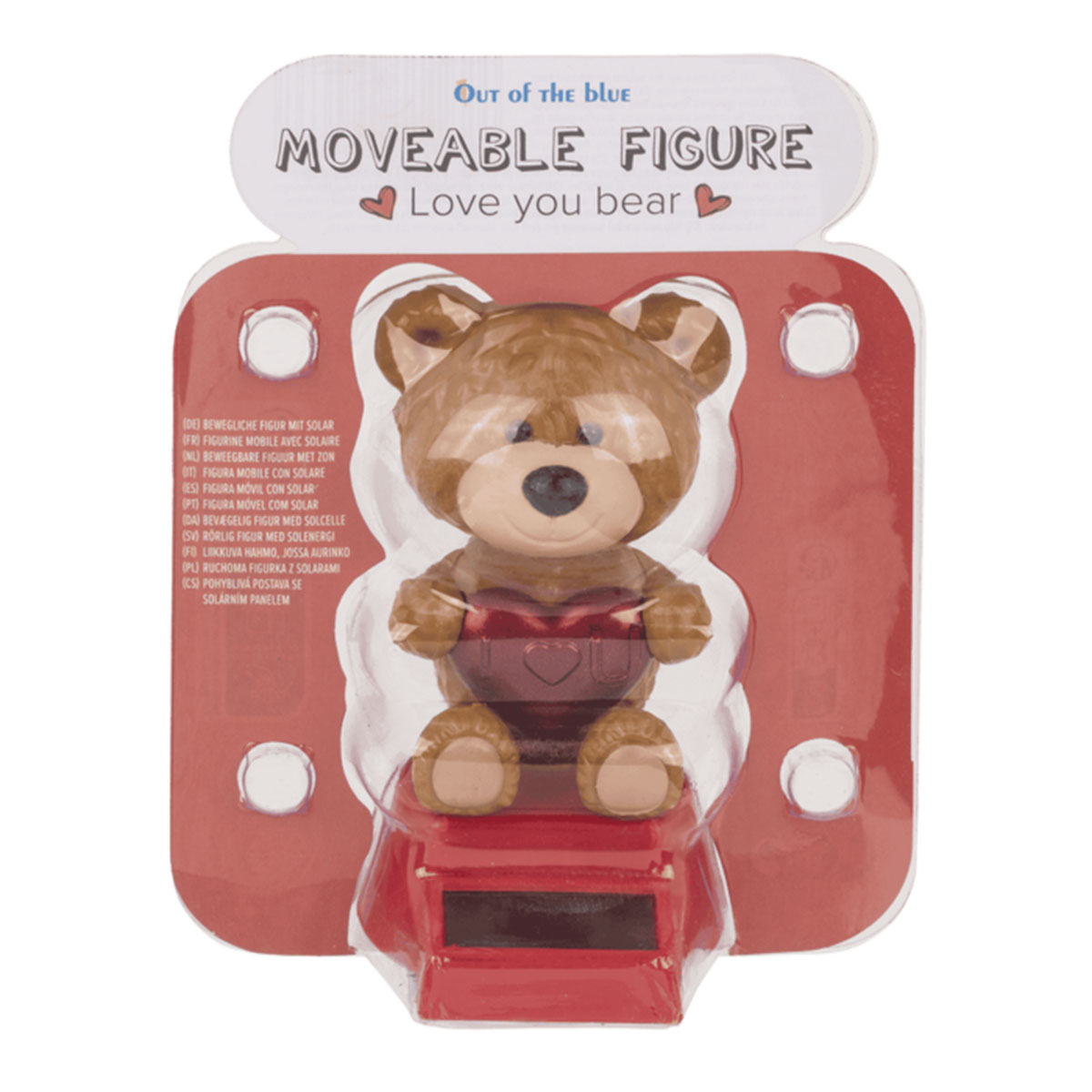 Ours solaire dansant � Figurine mouvement�e � �nergie solaire