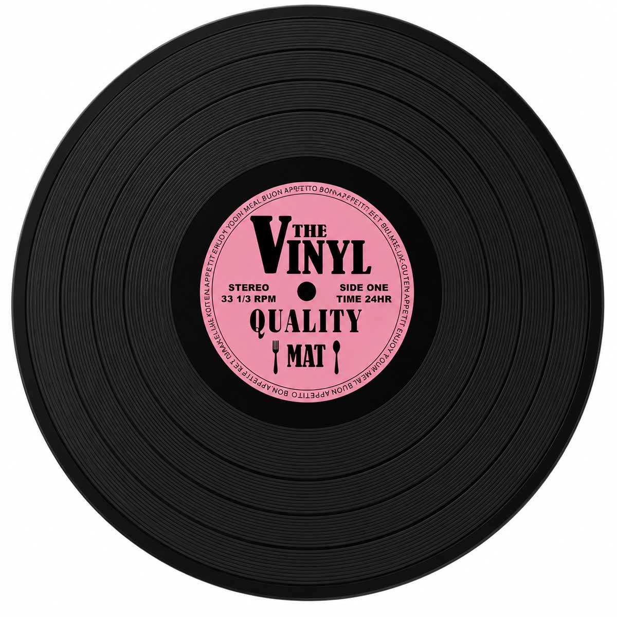Lot de 4 sets de table disques vinyle
