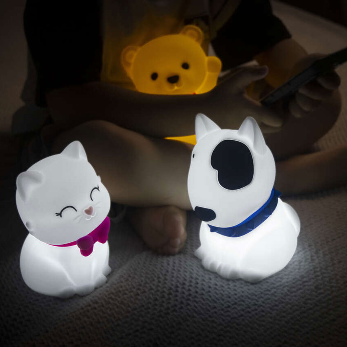 Veilleuse Led souple en silicone - Lili la chatte