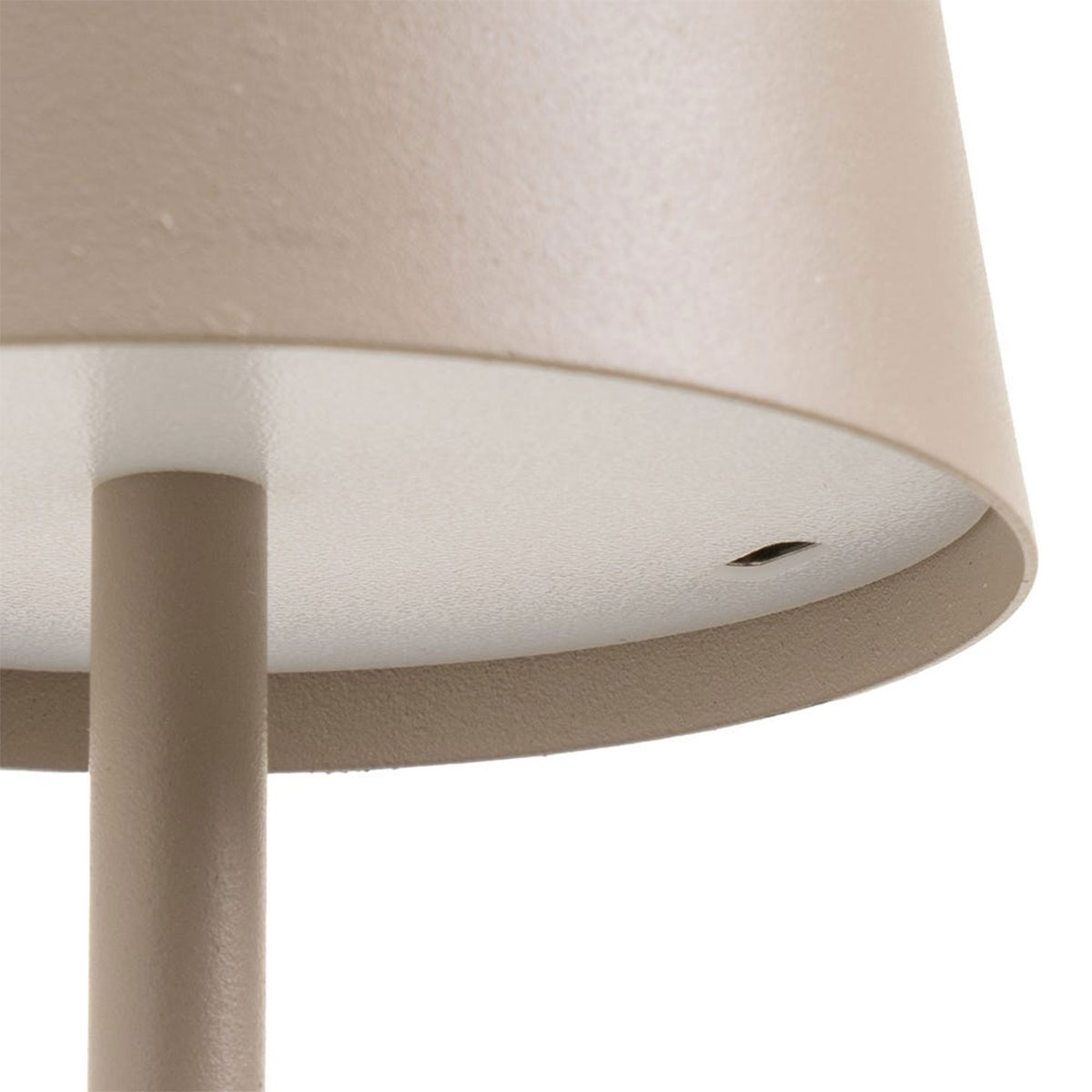 Lampe LED sans fil greige tactile 27 cm rechargeable USB