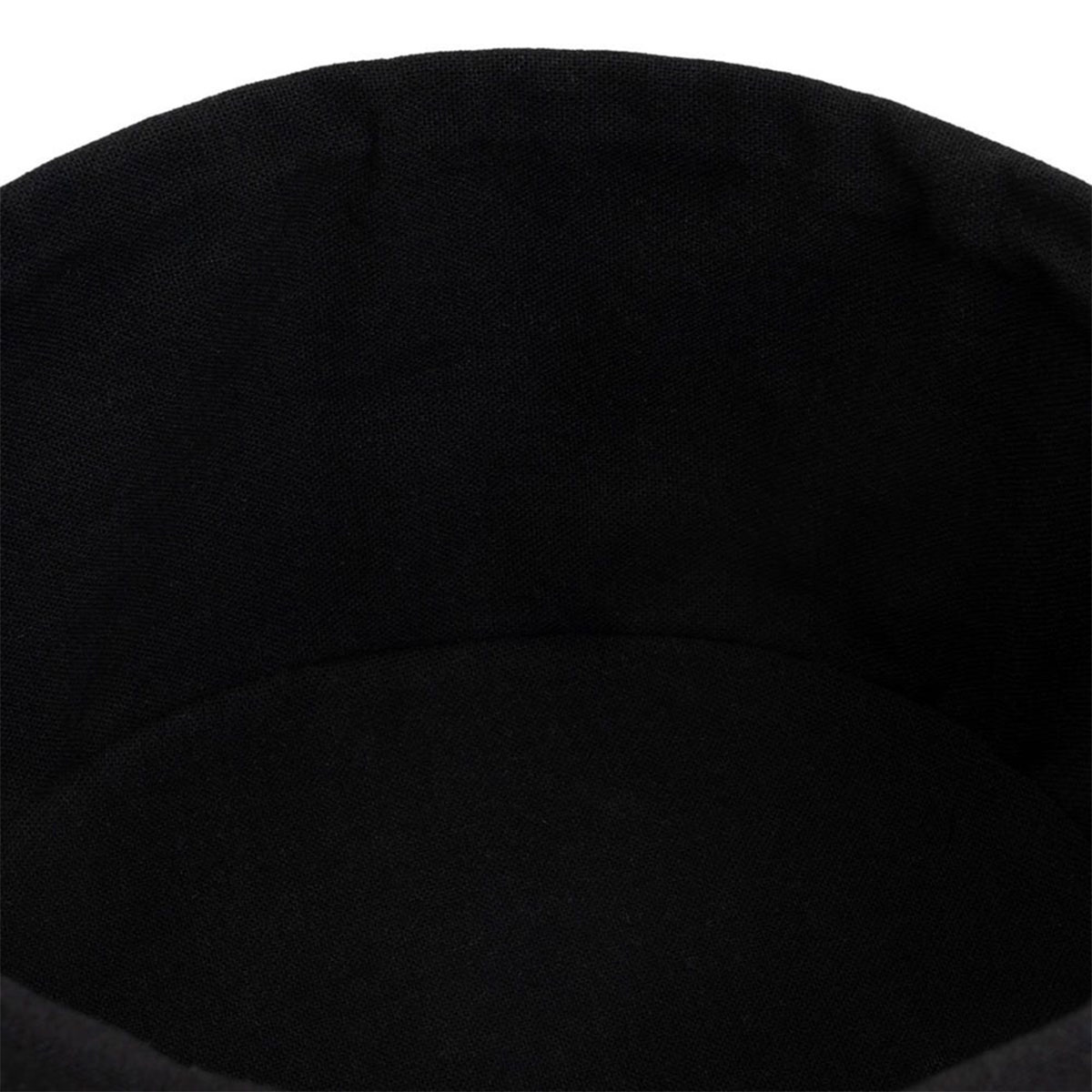 Set de 4 paniers de rangement bambou et tissu noir