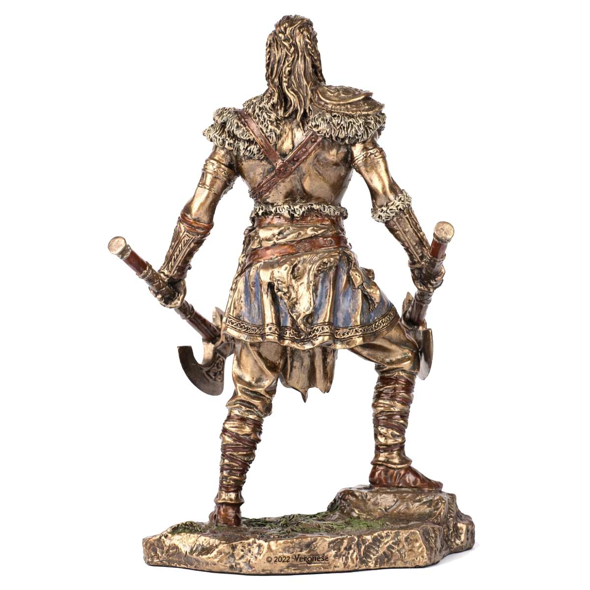Figurine Guerrier Viking aux deux haches 15.5 cm