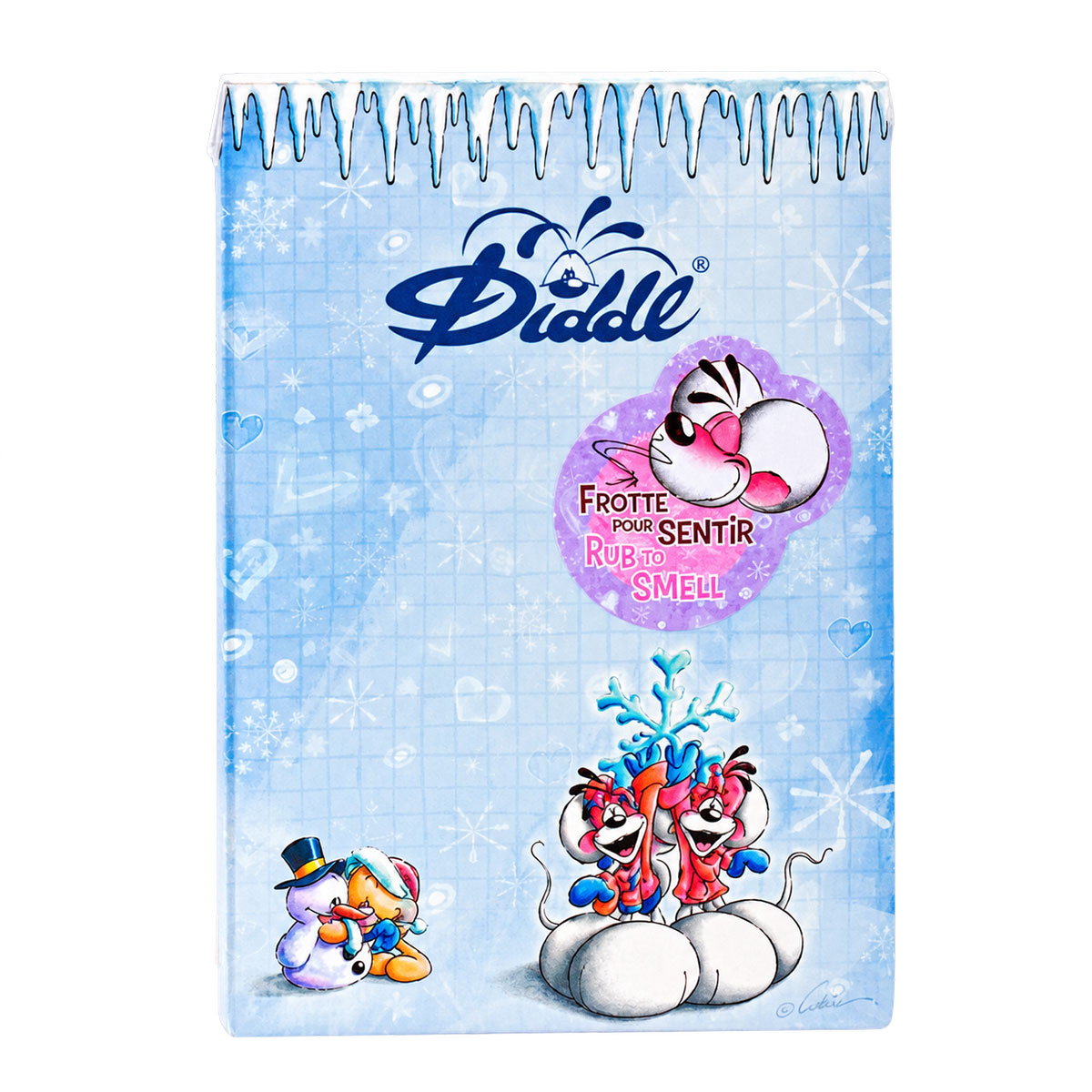 Bloc-notes Diddl hiver parfum� A6 � 1 seul carnet al�atoire