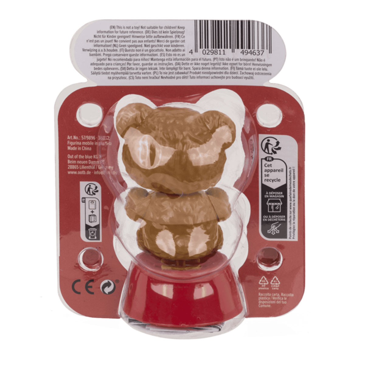 Ours solaire dansant � Figurine mouvement�e � �nergie solaire