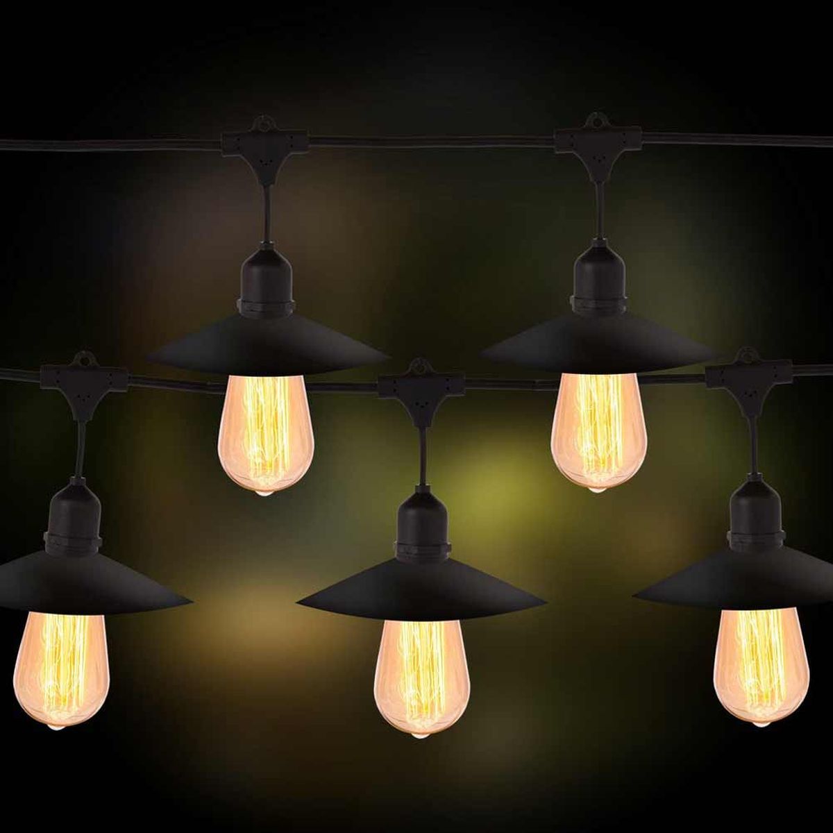 Guirlande lumineuse d'extrieur de 7 Mtres - Noir et Bronze