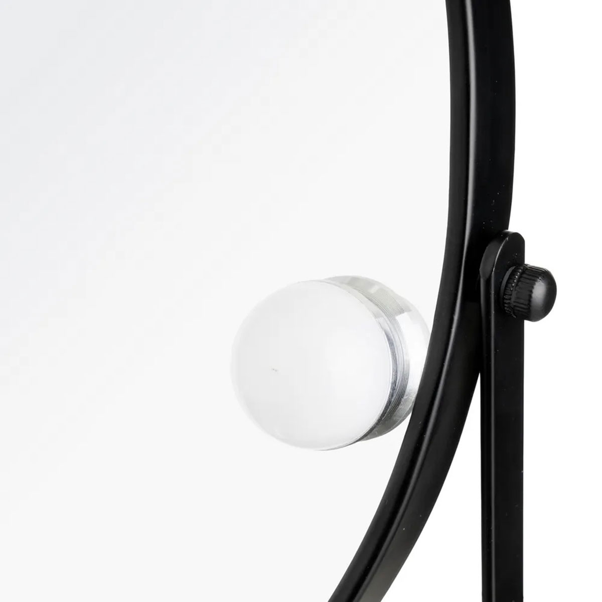 Miroir vanity LED noir avec 8 lumi�res