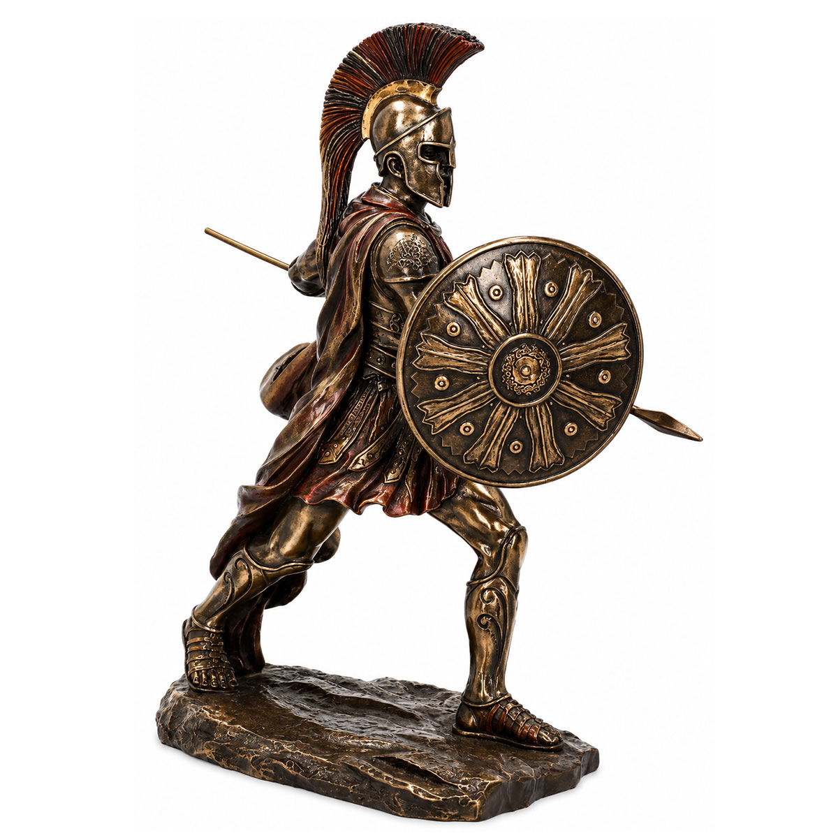 Statue Achille en r�sine aspect bronze 28,5 cm