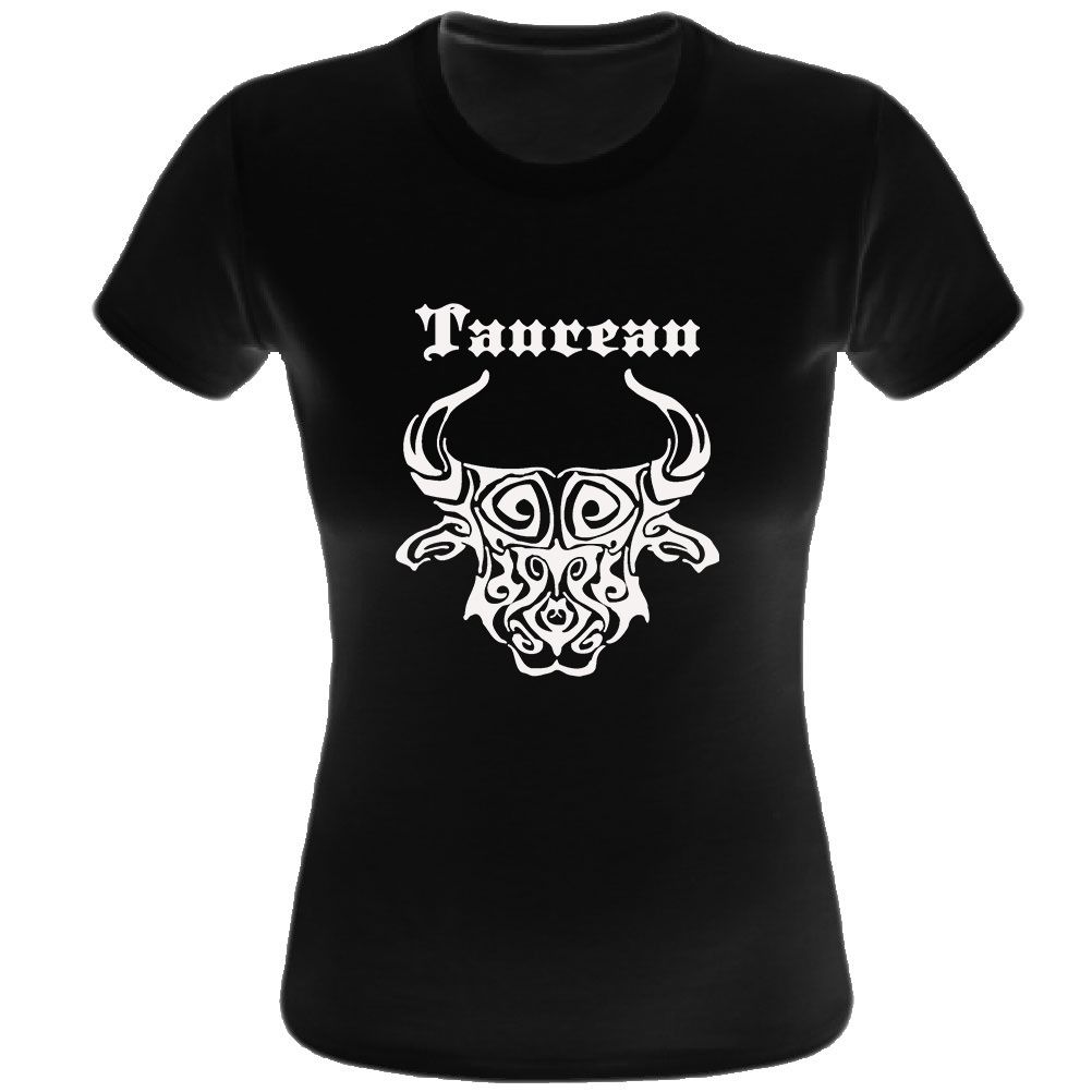 T-Shirt Astrologie Taureau par CBK Noir 100% coton