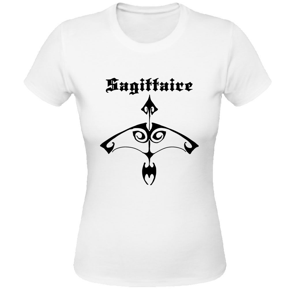 T-Shirt Astrologie Sagittaire par CBK Blanc 100% coton