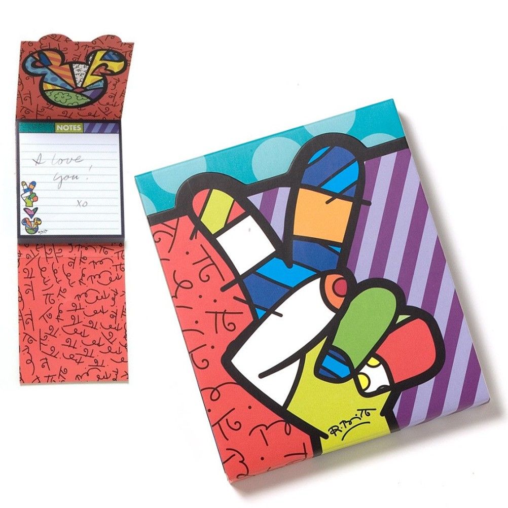 Bloc note Peace and Love by Romero Britto