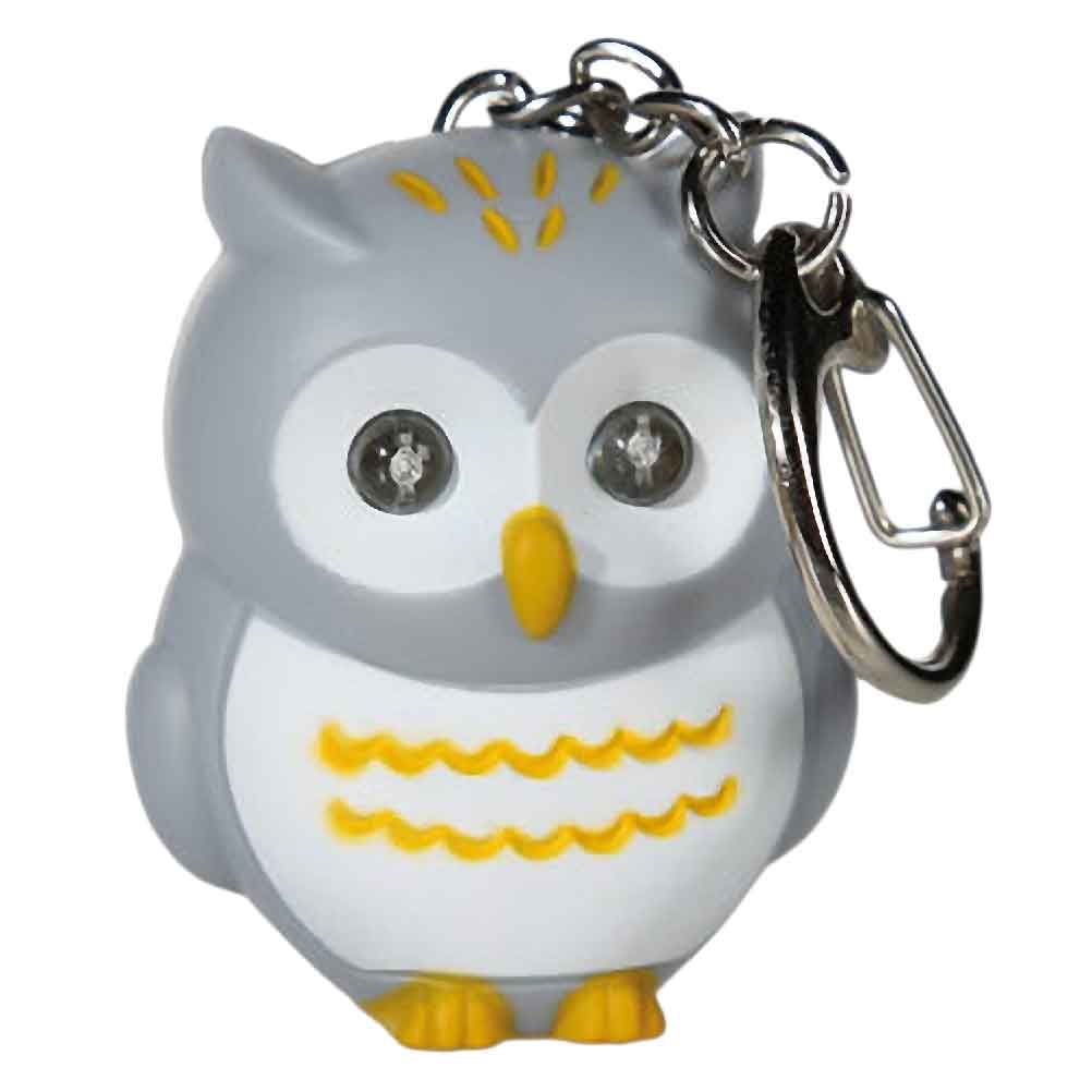 Porte cls hibou lumineux et sonore gris