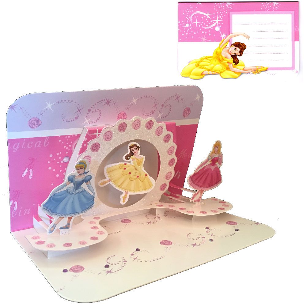 Carte Pop-up Disney Princesses - Ballerina