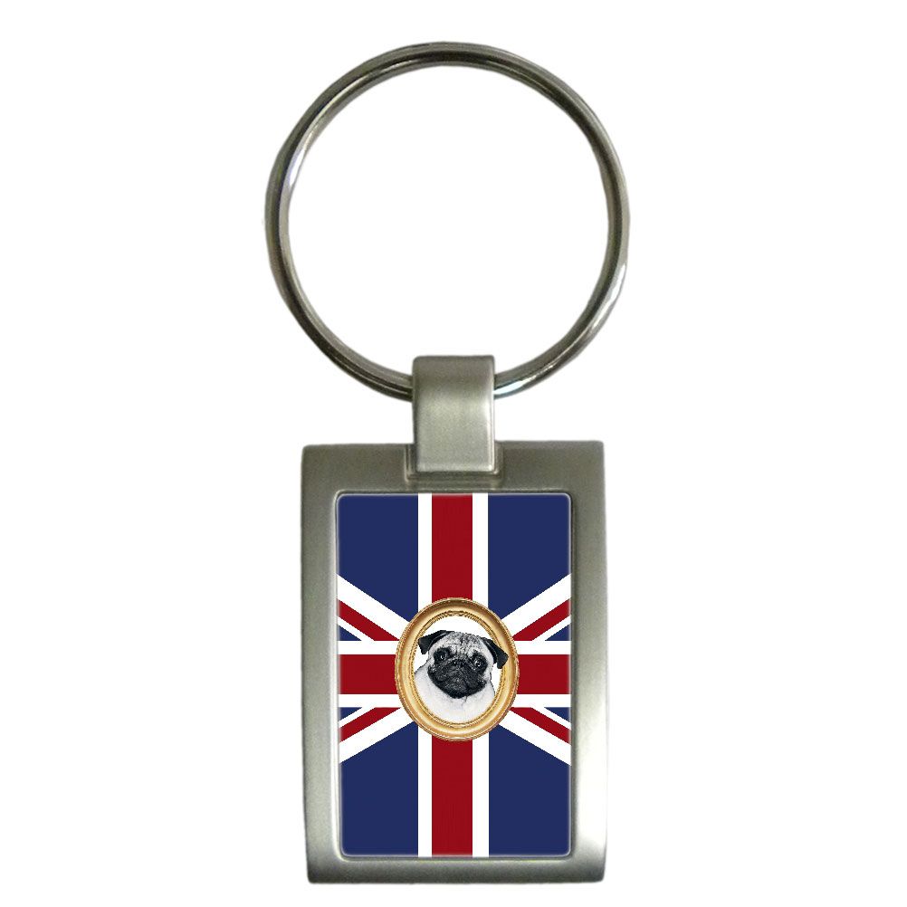 Porte cls Union Jack Carlin en mtal par Cbkreation