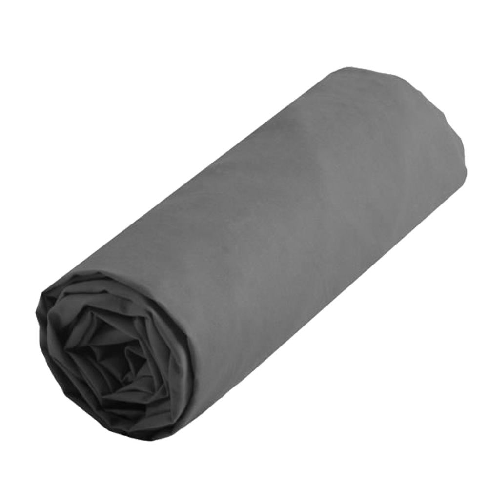 Drap housse Anthracite pour lit une place 90 x 190 cm