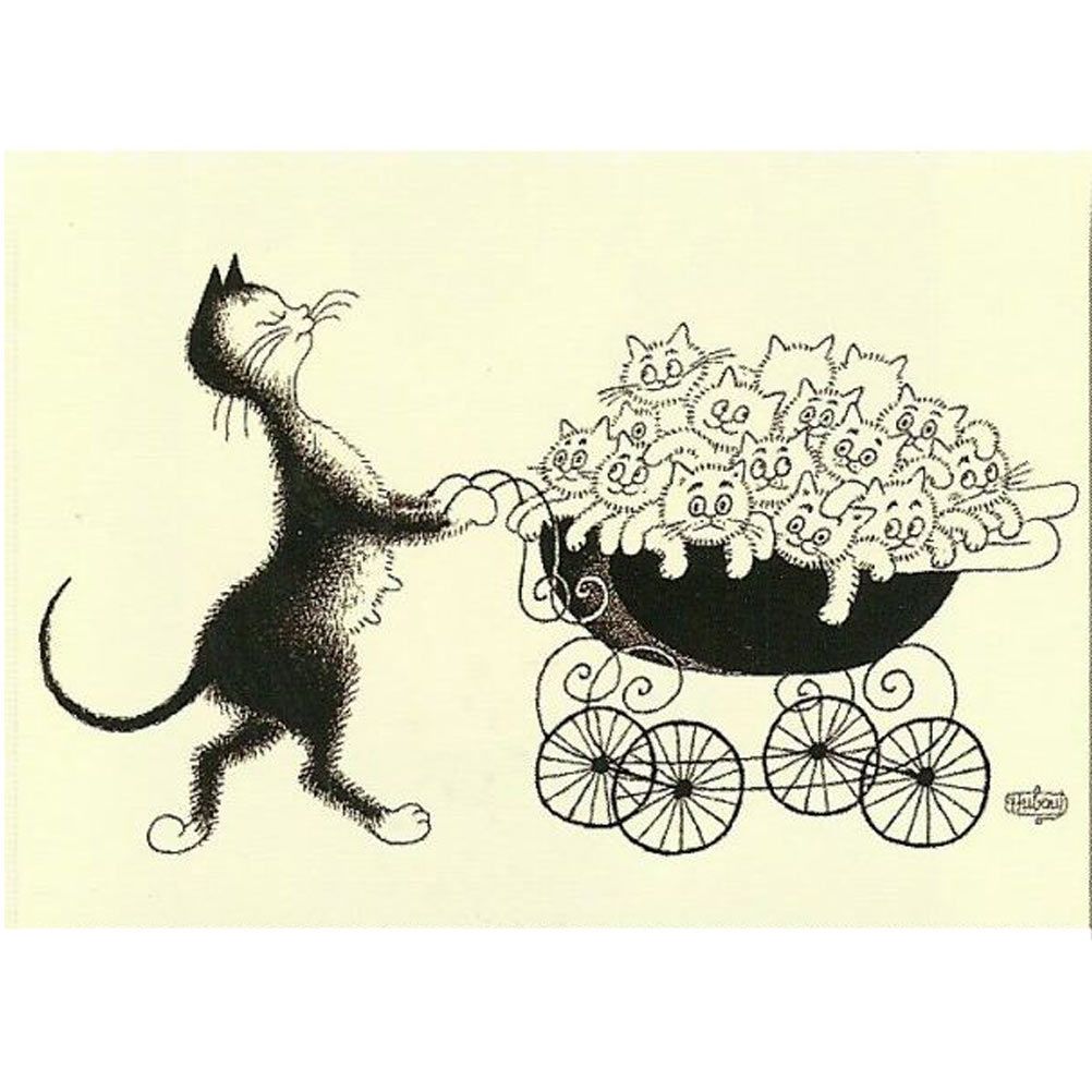 Thermomètre Rétro 30x8 Cm Éditions Clouet - Chats De Dubout La Mouche - Décoration Vintage Métal