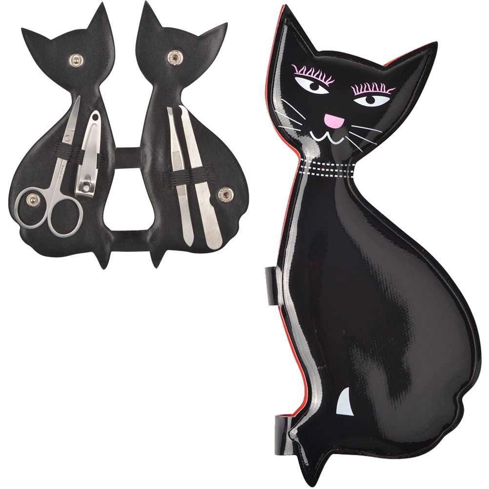 Pochette manucure Chat - 4 accessoires