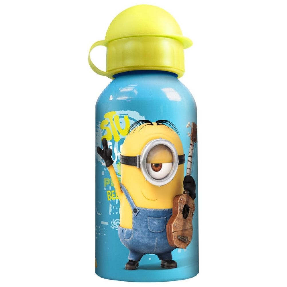 Gourde Minions bouchon sport  Moi Moche et Mchant en aluminium