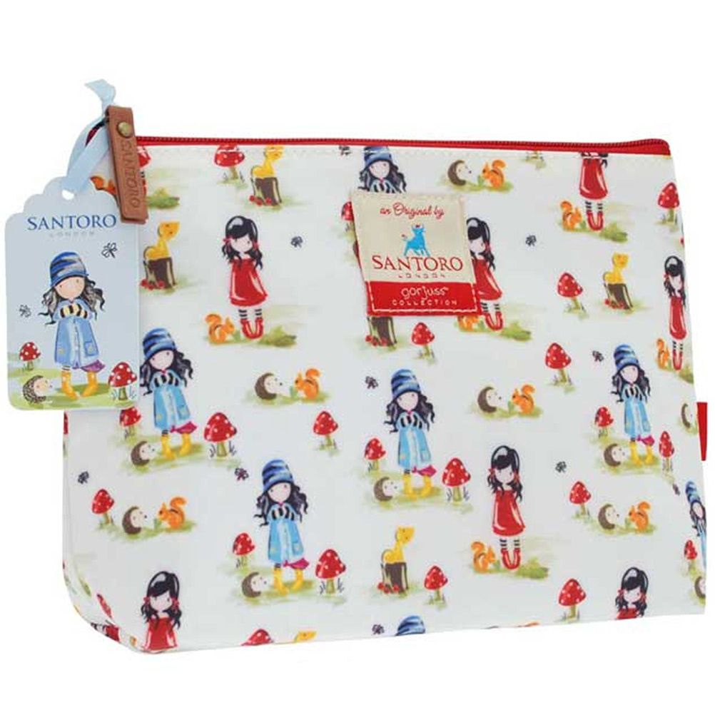 Pochette cosmtique Gorjuss Toadstools et Ladybirds