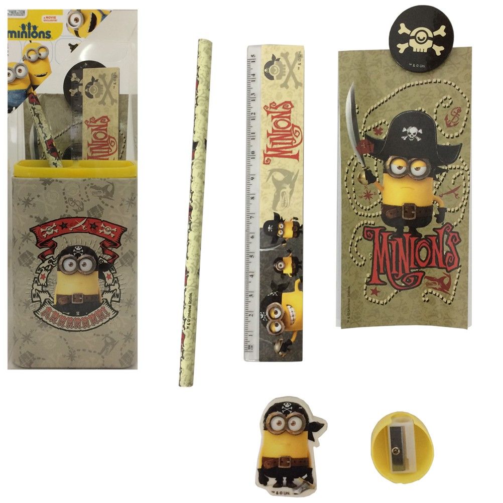 Pot  crayons Minions garnie - Les Pirates