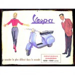 Plaque mtal de collection Vespa Affiche Publicitaire