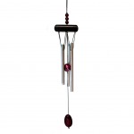 Carillon  vent Zen en bois 4 tubes 40 cm - Acajou