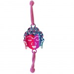 Bracelet Fantaisie filigrane lastique - Bouddha - Rose Fluo