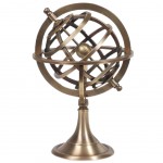Globe armillaire dcoratif en laiton 18 cm