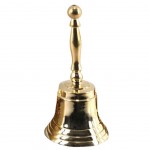 Cloche de table en laiton dor 11.5 cm