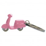 Porte cls Scooter rose girly en mtal