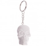Porte clés tête de mort skull blanc