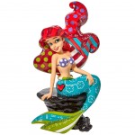 Figurine de collection Ariel sur un rocher par Romero Britto