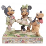 Figurine Mickey, Minnie et Pluto - Une promenade Printanire