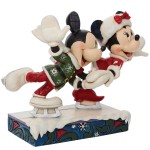 Figurine Mickey et Minnie Patin  glace - Disney Traditions