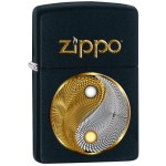 Briquet Zippo Yin Yang or et argent