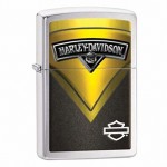 Briquet Zippo Harley Davidson Skull Gold