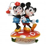 Figurine Mickey Et Minnie Par Miss Mindy 15 cm