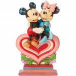 Figurine Mickey et Minnie Coeur  Coeur Disney Traditions